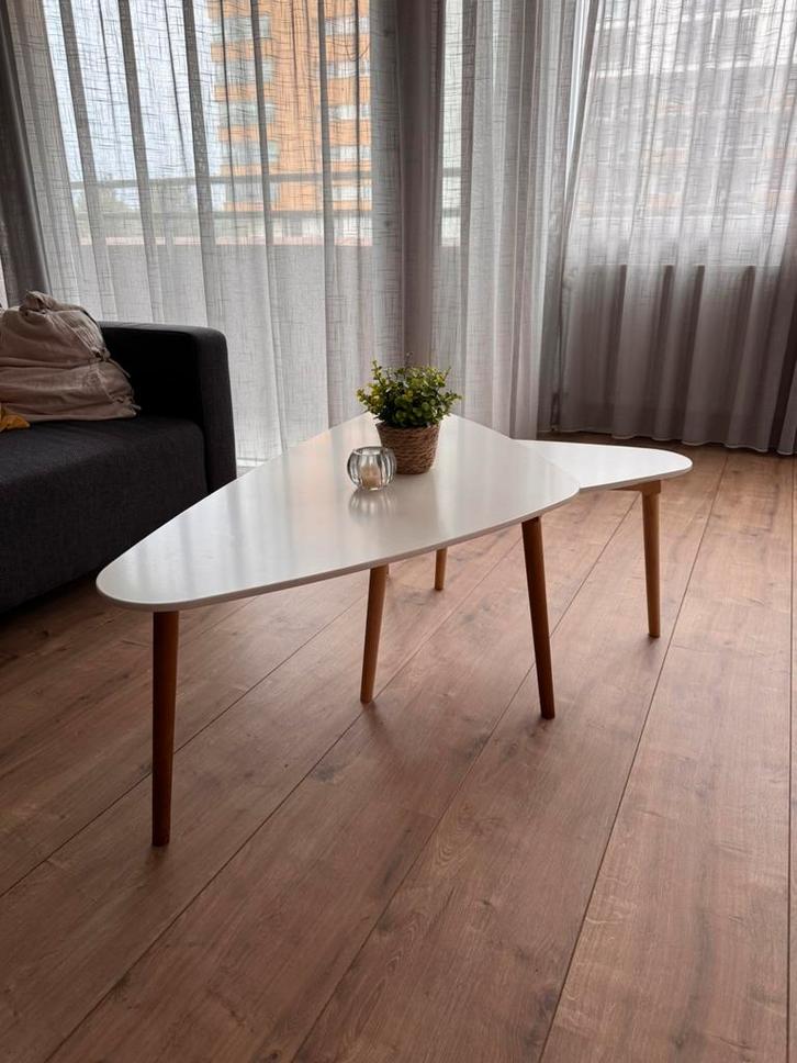 Tweedelige salontafel, Huis en Inrichting, Tafels | Salontafels, Zo goed als nieuw, Minder dan 50 cm, 50 tot 100 cm, Rechthoekig