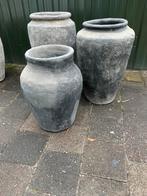 Oude potten olijfpot kruiken stoer en sober, Antiek en Kunst, Curiosa en Brocante, Ophalen