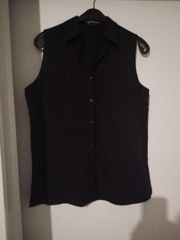 Kingfield zwarte blouse top maat 46 beschikbaar voor biedingen