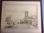 Andreas Schelfhout, winterlandschap, Ophalen of Verzenden