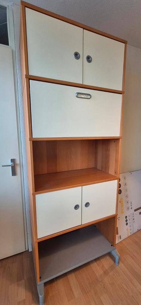 Ikea Effectiv kantoorkast grenen/vanille - 84x42x214cm, Huis en Inrichting, Kasten | Stellingkasten, Ophalen