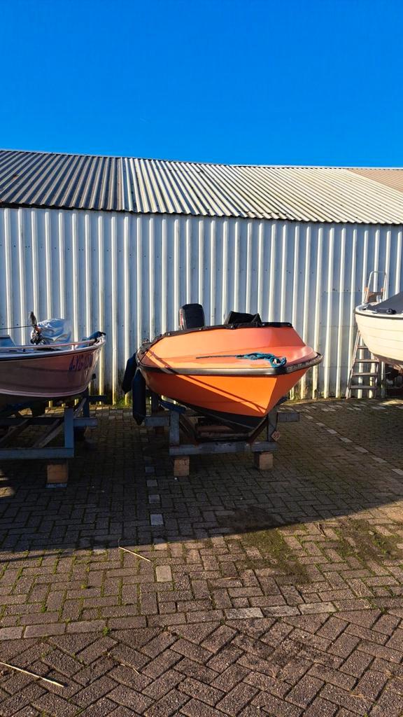 Mulder en Rijke reddingsspeedboot, Watersport en Boten, Speedboten, Gebruikt, 3 tot 6 meter, Benzine, Minder dan 70 pk, Polyester