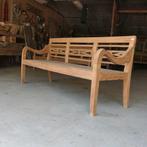 Stationsbank landelijk teak hout tuinbank Ibiza bank RQ18, Ophalen of Verzenden