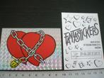 panini fantastickers hartjes ketting love liefde slot, Verzenden, Zo goed als nieuw, Overige typen