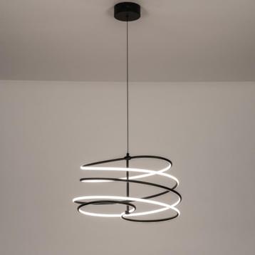 hanglamp led 50cm zwart wit bed eettafel bar tafel vide lamp beschikbaar voor biedingen