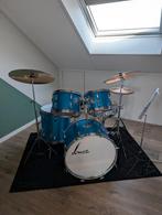 Sonor Drumstel - Blauw - Inclusief Bekkens, Muziek en Instrumenten, Drumstellen en Slagwerk, Ophalen of Verzenden, Gebruikt, Sonor