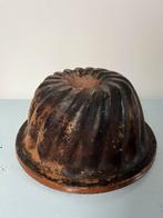 Oude Franse puddingvorm, bruin aardewerk, Ophalen of Verzenden