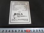 sticker Gouda POLS aggregaten bv, Ophalen, Zo goed als nieuw, Sticker