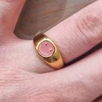 Smiley ring roze 17 mm, Sieraden, Tassen en Uiterlijk, Ringen, Nieuw, 17 tot 18, Ophalen of Verzenden, Dame