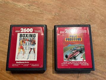 Atari 2600 cartriges (Boxing en Pole Position) beschikbaar voor biedingen