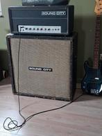 Sound City 70s half-stack (Hiwatt DR103 preamp), Muziek en Instrumenten, Versterkers | Bas en Gitaar, Ophalen, Gebruikt, 100 watt of meer