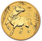 Goud 1/10oz lunar 2021 ox, Ophalen of Verzenden, Goud