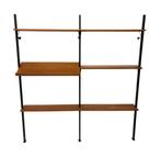 Vintage Wandsysteem Kast Olof Pira Zweden 1960 Teak design, Ophalen, Gebruikt, Met lade(s), 25 tot 50 cm
