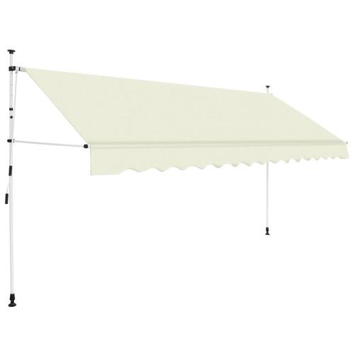 Luifel handmatig uittrekbaar 350 cm crème, Tuin en Terras, Tuinmeubel-accessoires, Nieuw, Ophalen of Verzenden
