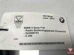 bmw 5 serie f10 radio bedieningspaneel climatronic 924969701, Auto-onderdelen, Ophalen of Verzenden, Gebruikt, BMW