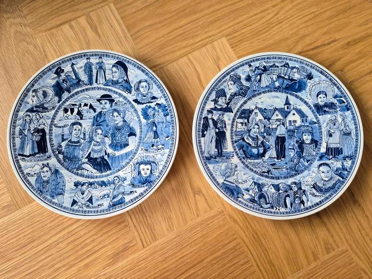 2 mooie Delfts blauwe wandborden, Antiek en Kunst, Antiek | Wandborden en Tegels, Ophalen