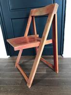 Aldo Jacober vintage jaren ‘70 design houten klapstoel, Gebruikt, Ophalen of Verzenden, Eén, Hout