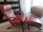 Prachtige Leolux fauteuil van wapiti leer, Ophalen, Zo goed als nieuw, 50 tot 75 cm, Leer