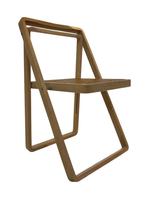 Vintage set 4x klapstoelen webbing en hout design jaren 70, Huis en Inrichting, Stoelen, Gebruikt, Bruin, Vintage, Vier