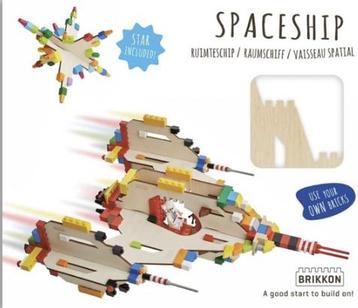 Brikkon ruimtevaartuig te combineren met Lego