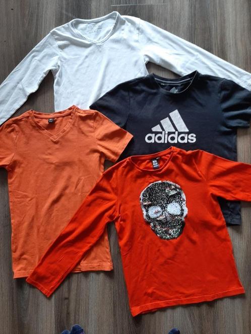 Vier prachtige kleurrijke mooie Shirtjes (maat 134-140), Kinderen en Baby's, Kinderkleding | Maat 134, Zo goed als nieuw, Jongen