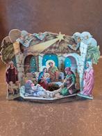 Papieren Kerststal - Vintage, Ophalen of Verzenden, Gebruikt