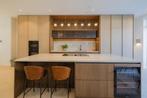 Moderne Design LED Hanglamp 7-lichts zwart – lengte 164 cm, Huis en Inrichting, Lampen | Hanglampen, Ophalen, Zo goed als nieuw