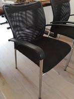 Stoelen Zwart (set van 4), Huis en Inrichting, Stoelen, Ophalen, Gebruikt, Twee, Stof