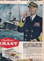 Retro reclame 1958 Captain Grant sigaretten sterk favoriet, Verzamelen, Overige typen, Ophalen of Verzenden