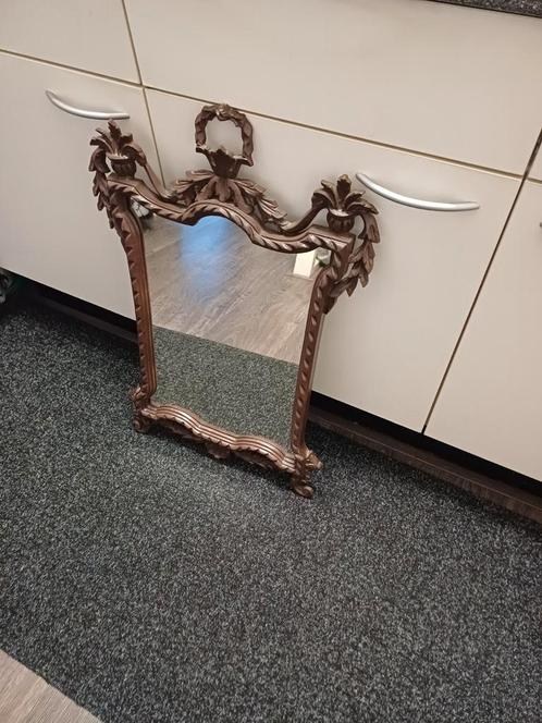 Antieke Spiegel, Huis en Inrichting, Woonaccessoires | Spiegels, Gebruikt, Minder dan 50 cm, Minder dan 100 cm, Overige vormen