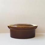 Gave Franse aardewerk terrine La Bourguignonne / patéschaal, Ophalen of Verzenden