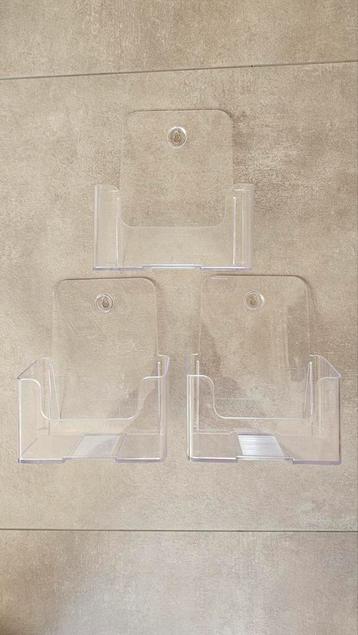Folder display, rek, standaard, doorzichtig, staand/ophangen beschikbaar voor biedingen