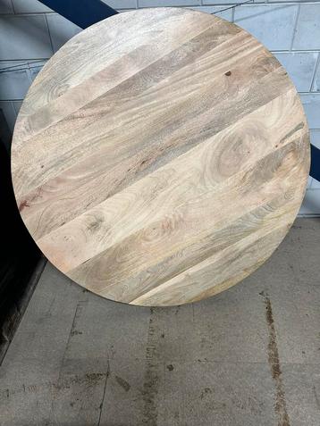 Prachtige eiken ronde tafelblad. Nieuw in doos. 130cm beschikbaar voor biedingen