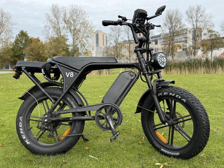 Fatbike Ouxi V8 - Stoere E-bike!, Fietsen en Brommers, Elektrische fietsen, Zo goed als nieuw, Overige merken, 51 tot 55 cm, 30 tot 50 km per accu