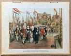 De intocht van Willem IV te Amsterdam / Ch. Rochussen, Antiek en Kunst, Antiek | Schoolplaten, Ophalen, Geschiedenis