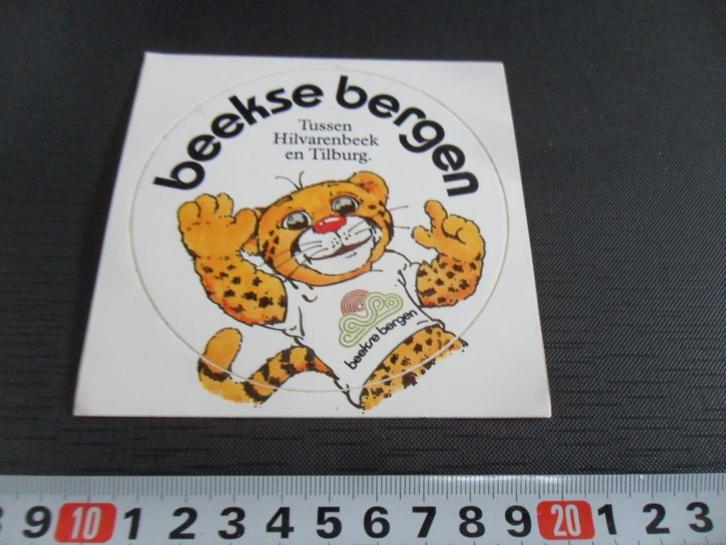 sticker strip panter mascotte beekse bergen hilvarenbeek *, Verzamelen, Stickers, Zo goed als nieuw, Bedrijf of Vereniging, Ophalen