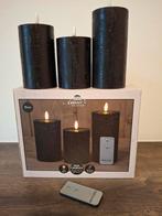 Led kaarsen set met afstandsbediening. Anna's  Collection., Ophalen of Verzenden, Nieuw, Zwart, Kaars