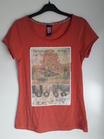 T-shirt warme bruin/ oranje kleuren, maat S, Bruin, Ophalen of Verzenden, Zo goed als nieuw, Korte mouw