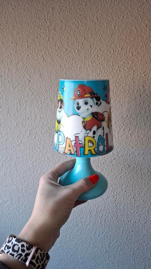 Paw Patrol Lampje • nachtlampje batterij, Ophalen of Verzenden, Zo goed als nieuw, Lamp