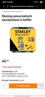 Stanley Pneumatisch Spuitpistool in Koffer, Doe-het-zelf en Verbouw, Nieuw, Ophalen of Verzenden, Minder dan 200 liter/min, Minder dan 6 bar