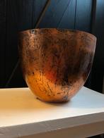 Bloempot | bronskleurig, Huis en Inrichting, Woonaccessoires | Vazen, Overige materialen, Overige kleuren, Ophalen of Verzenden
