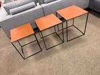 3 Showmodel Jori Ascot bijzettafel leer Design Tafel set