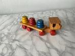 Houten Vrachtauto Stapel Speelgoed, Ophalen, Gebruikt, Duw- of Trekspeelgoed