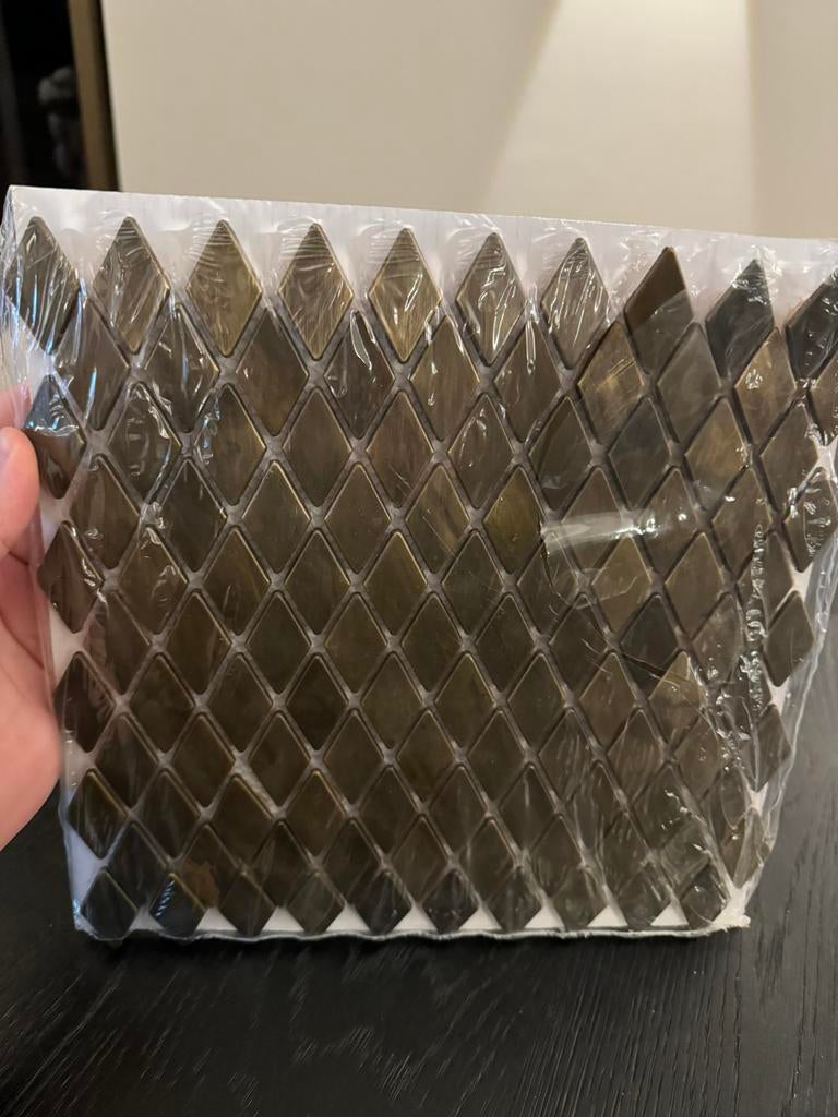 Mozaïek matten exclusief in kleur brons/koper 80 stuks, Nieuw, Minder dan 5 m², Wandtegels, Keramiek