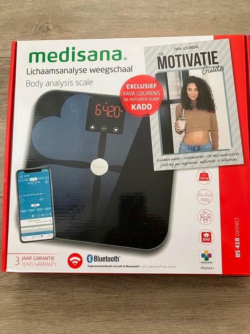Nieuwe medisana Connect lichaamsanalyse weegschaal (WiFi), Witgoed en Apparatuur, Weegschalen, Nieuw, Digitaal, Personenweegschaal