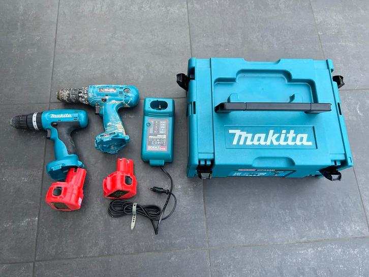 Makita Accu's, Koffer & Boormachines (Defect), Doe-het-zelf en Verbouw, Gereedschap | Machine-onderdelen en Toebehoren, Gebruikt