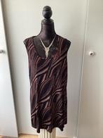 Vintage tuniek  - Bruin/Zwart 44/46, Bruin, Blouse of Tuniek, Ophelia, Ophalen of Verzenden