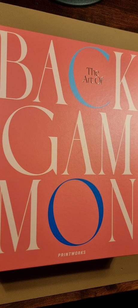Backgammon Printworks - Nieuwstaat, Hobby en Vrije tijd, Gezelschapsspellen | Bordspellen, Zo goed als nieuw, Een of twee spelers