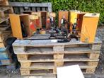 8x stuks antiek vintage microscoop school studente in kist, Antiek en Kunst, Ophalen of Verzenden