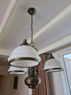 Plafondlamp 3 lampjes melkglas, Huis en Inrichting, Lampen | Plafondlampen, Ophalen, Gebruikt